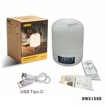 BW21095  Luz noturna com controle remoto