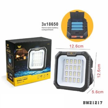 BW21217  Luminaria de Trabalho Led  “Multifuncional” Recarregável