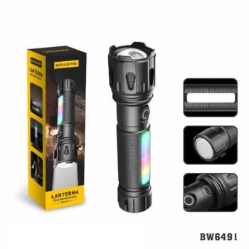 BW6491  Lanterna Led com Led  Lateral “Recarregável”