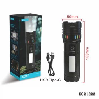 EC21222  LANTERNA DE LED W200  Comprimento de Foco Ajustável: 18 cm