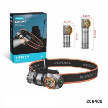 EC6402  Lanterna de cabeça Multi-funcional 5*p35