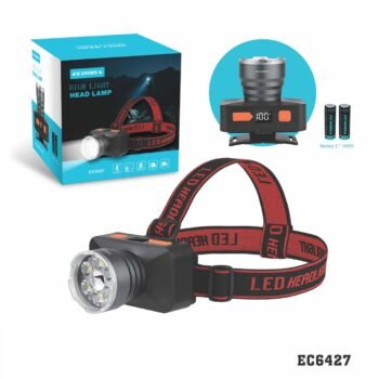 EC6427  Lanterna de Cabeça  Recarregável “Led 10w”