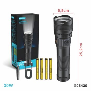EC6430  Lanterna Recarregável  “Led Laser 30W"