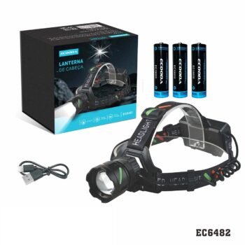EC6482  Lanterna de Cabeça  18650 de 1500mAh