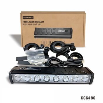 EC6486  Farol “Ciclope” p/ bicicleta, 8 Led’s
