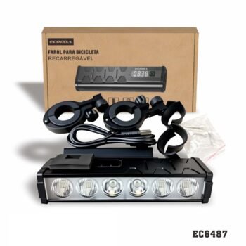 EC6487  Farol "Ciclope" p/ bicicleta, 6 Led's