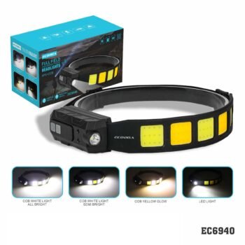 EC6940  Lanterna de cabeça “c/  Sensor”  led+cob