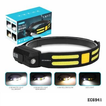 EC6941   Lanterna de cabeça “c/  Sensor” led+cob