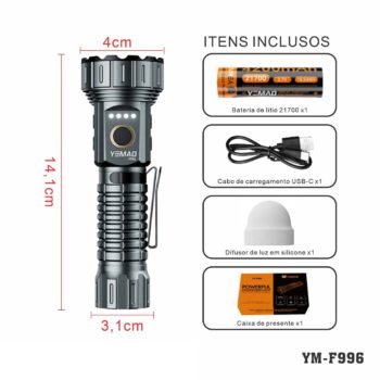 YM-F996  Lanterna Recarregável